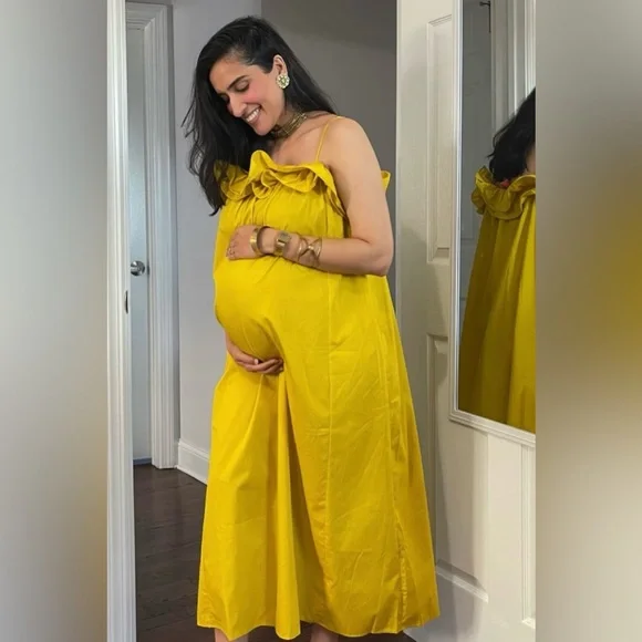 H&M Strapless Yellow Dress EXCELLENT CONDITIONS
 LIKE NEW - Picture 9 of 13